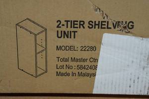 lot 9 image: 2-Tier Shelving Unit