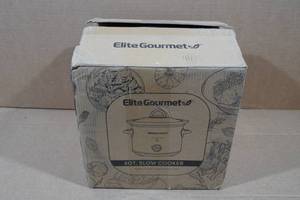 lot 34 image: Elite Gourmet 3QT Slow Cooker