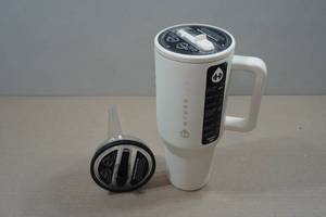 lot 182 image: Hydro Jug 40oz Traveler Mug with Extra LidStraw