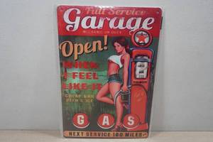 lot 209 image: Vintage Style Metal Sign - Full Service Garage