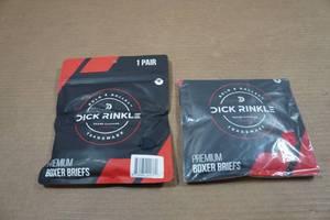 lot 249 image: 2 Dick Rinkle Premium Mens Boxer Briefs - Medium