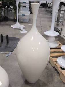 lot 428 image: Abstract Vase with Skinny Neck 42 x 16