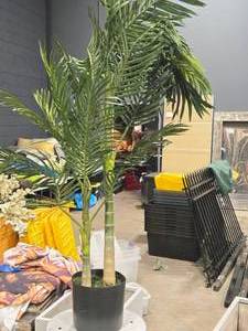 lot 432 image: Faux Palm Tree in Pot 42