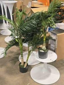 lot 433 image: Lot of (2) Faux Palm Tree in Pot 42
