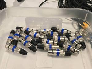 lot 399 image: Lot of (16) Microphone 3-pin Female Jack Speaker XLR Connectors