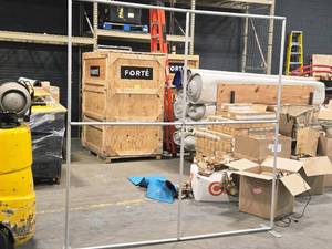 lot 455 image: Back Drop Frame 89 x 96 (rectangle)