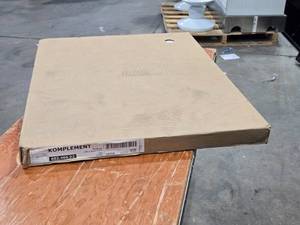 lot 526 image: Ikea Komplement Glass Front Cabinet 602.466.93 29 12 x 22-78