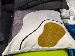 lot 643 image: Ayay Throw Pillow  Mid-Century Modern style  16 x 16