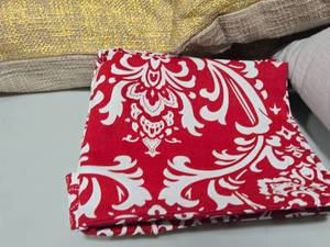 lot 665 image: Lot of (3) The Design Touch Throw Pillow Covers 20 x 20
