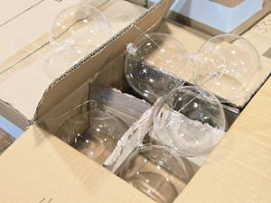 lot 471 image: Lot of (10 Boxes) 4 Hanging Glass Ball Strand 6-ball Dcor