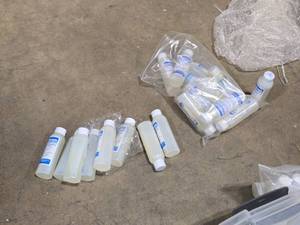 lot 541 image: Lot of (9 Bottles) Snow Masters 3-oz Evaporative Snow Concentrate for use in The Incredible Snowman SMF-1C