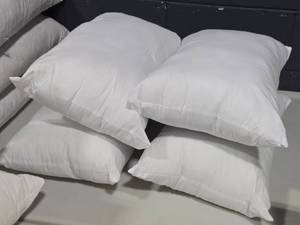 lot 680 image: Lot of (4) 100% Polyester Throw Pillow Inserts 20 x 12