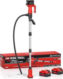 lot 6 image: Earthcraft Cordless Stick Water Transfer Pump