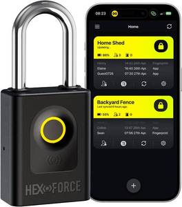 lot 11 image: Hexforce Smart Outdoor Fingerprint Padlock