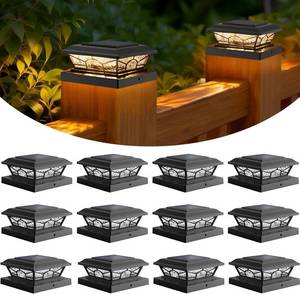 lot 47 image: Brightever 4X4 Solar Post Cap Lights (12 Pack)