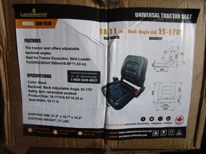 lot 270 image: LandHonor Universal Tractor Seat