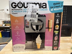 lot 15 image: Gourmia Soft Serve Ice Cream and Frozen Drink Maker Looks New