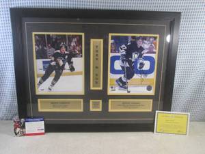 lot 2 image: (A-4) Framed and Signed NHL Pittsbu...