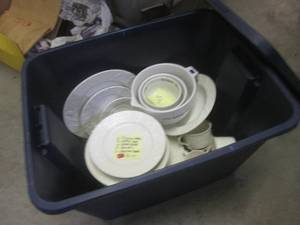 lot 17 image: (EW3) Tote of Dishes as Shown as Br...