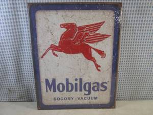 (FS) Mobilgas Tin Sign 16" x 12 1/2...