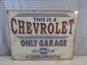 lot 35 image: (FS) This Is A Chevrolet Only Garag...