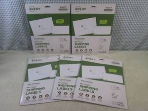 lot 60 image: (EC1) 5 Packages of Avery 48807 Shi...