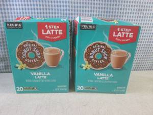 lot 73 image: (B-1) 2 Boxes of Keurig Vanilla Lat...