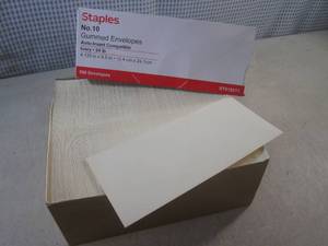 lot 79 image: (CSB) Box of 500 No. 10 Gummed Enve...