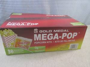 lot 85 image: (EC2) Case of 36 Mega-Pop Popcorn K...