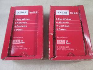 lot 106 image: (B-2) 24 RXBar No B.S. Strawberry B...
