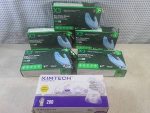 lot 108 image: (A-3) 6 Boxes of Nitrile Gloves 5 B...
