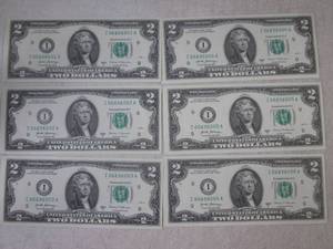 lot 119 image: (CNTR) 6 Consecutive Serial Number ...