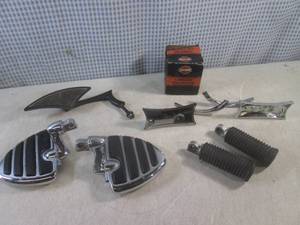 lot 131 image: (CS) Motorcycle Parts Including Har...
