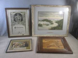 lot 154 image: (A-4) Vintage Framed The Lonely Gu...