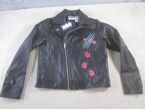 lot 160 image: (BR1) Kids New Def Leppard Faux Lea...
