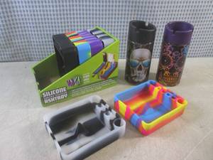 lot 189 image: (EC1) 6 New Silicone Smoke Station ...