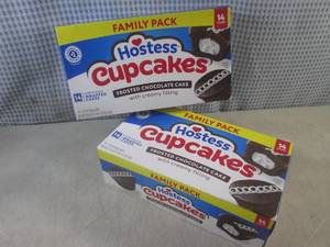 lot 338 image: (B-3) 2 Family Size Boxes of Hostes...