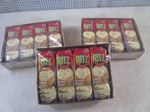 lot 344 image: (B-3) 3 - 8-Packs of Ritz Peanut Bu...