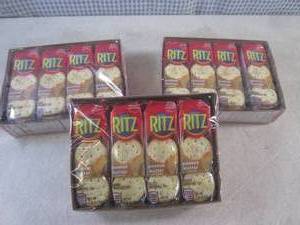 lot 346 image: (B-3) 3 - 8-Packs of Ritz Peanut Bu...