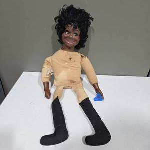 lot 15 image: Vintage Ventriloquist Puppet Doll w Moving Mouth Mechanism  Restoration Project  Lot 15