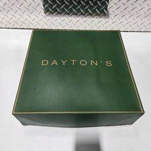 lot 44 image: Boundary Waters White Knit Sweater in Original Green Daytons Box with Lid  Lot #44