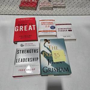 lot 85 image: Business Leadership Book Lot Good To Great Emotional Intelligence Strengths Finder Grisham Bestseller