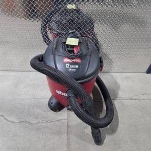 lot 102 image: Shop-Vac 12 Gallon Wet Dry Vacuum 5.0 Peak HP Utility Shop Vacuum Cleaner Hose Included