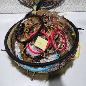 lot 110 image: Large Dreamcatcher Lot Native Style Wall Decor Boho Feather Dream Catchers Mixed Sizes Retail $250