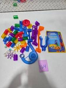 lot 164 image: National Geographic Marble Run STEM Building Set w Marbles & Instructions