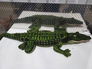 lot 198 image: Huge Alligator Crocodile Plush Stuffed Animal Oversized Jumbo Floor Pillow Toy