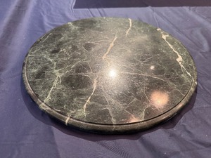Green Marble Round Slab - Decorative Cutting Board, Serving Board or Furniture Topper