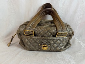 Marc Jacobs Ursala Bronze Quilted Leather Shoulder Bag in Very Good Condition