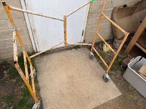 RollingFolding Scaffolding. 43 Wide x 21 Deep x 36 Tall