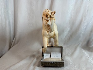 Chinese Tang Dynasty Pottery Horse and Han Dynasty Storyteller Musical Instrument Fish Design